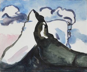 Matterhorn, 2002, Aquarell auf Papier, 20 x 23 cm