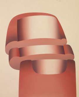 Bauteile 2, 1969, Acryl auf Nessel, 170 x 175 cm