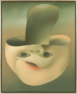 Pilz - Kopf, 2012, Öl auf Leinwand, 109  x 89 cm
