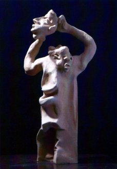 Zyklop, 1992, Tonmodell, 64 x 34 x 15 cm